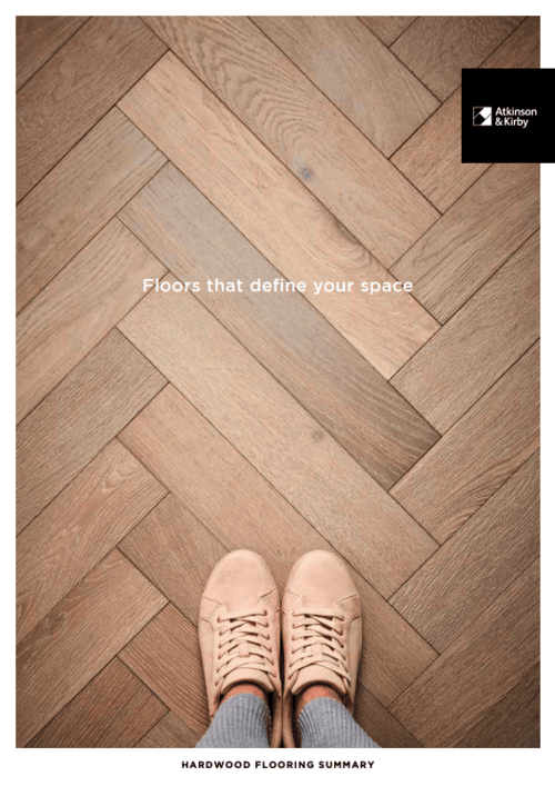 Brochure cover: Hardwood Flooring Summary